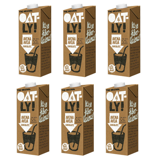 Pack 6 x Boisson au chocolat et à l'avoine, Oatly, 1 L