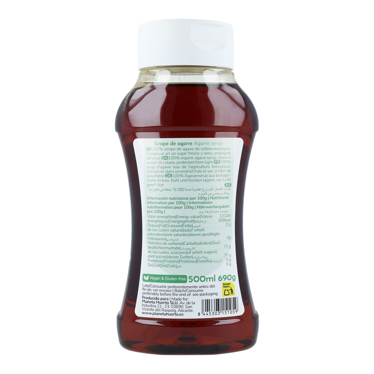 Sciroppo d'agave crudo ECO Planeta Huerto 500 ml