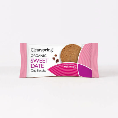 Biologische havermout- en dadelkoekjes Clearspring 40 g