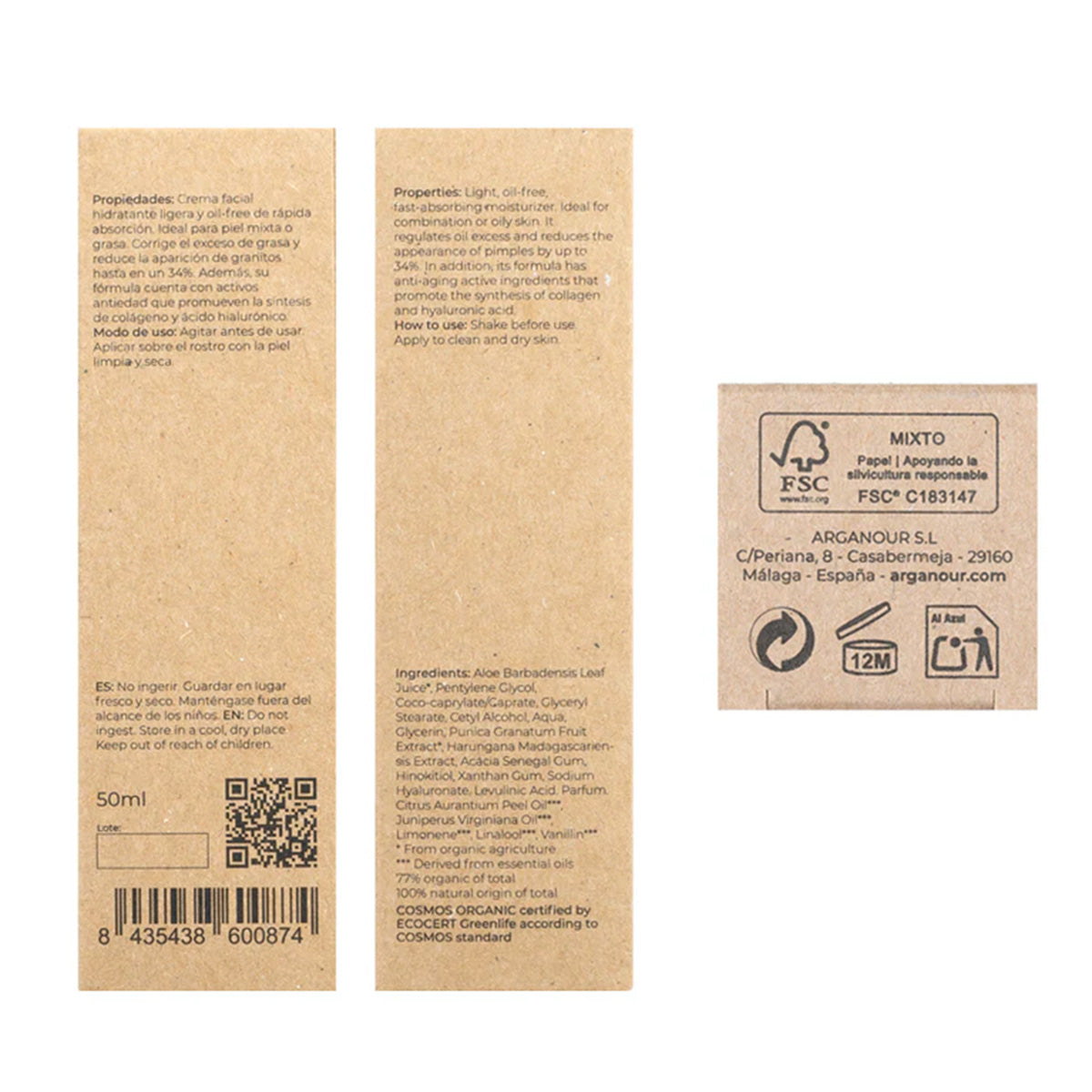 Arganour Face Cream for Combination/Oily Skin 50 ml