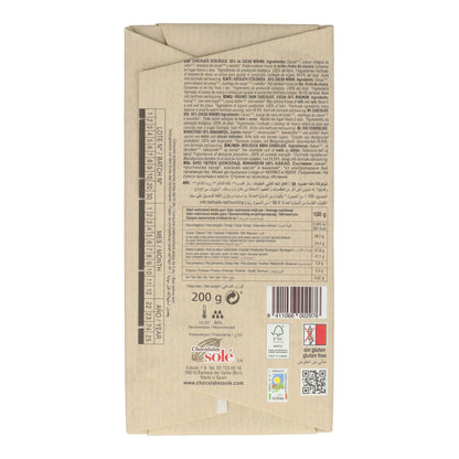 Chocolat BIO pour desserts Solé 200 g