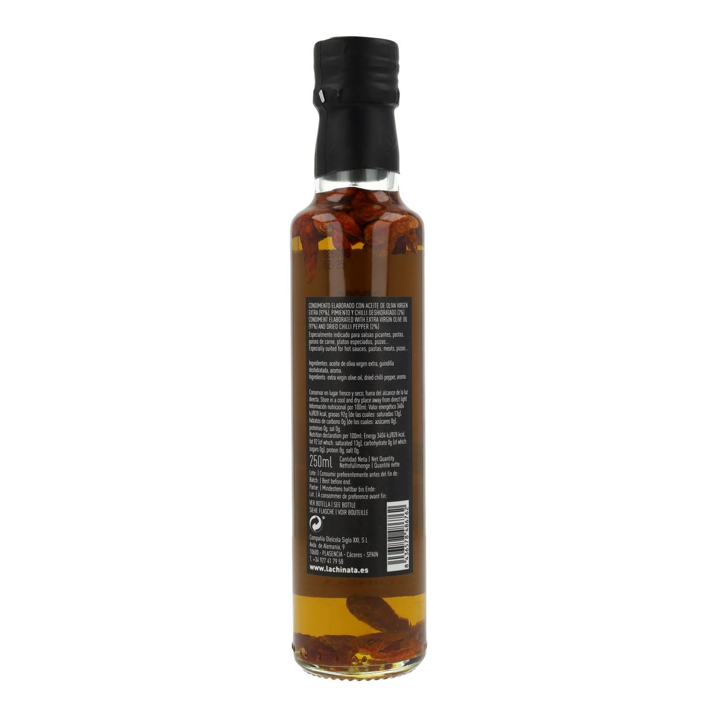 Huile infusée au piment La Chinata 250 ml