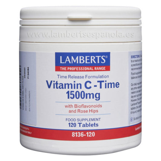 Vitamine C met langdurige afgifte 1500 mg Lamberts 120 tabletten