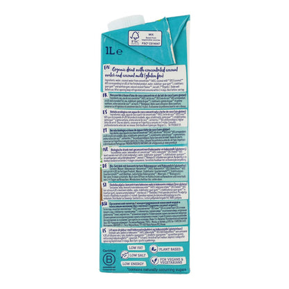 Packung mit 6 Einheiten Supreme Bio Kokosnussgetränk Isola Bio 1L