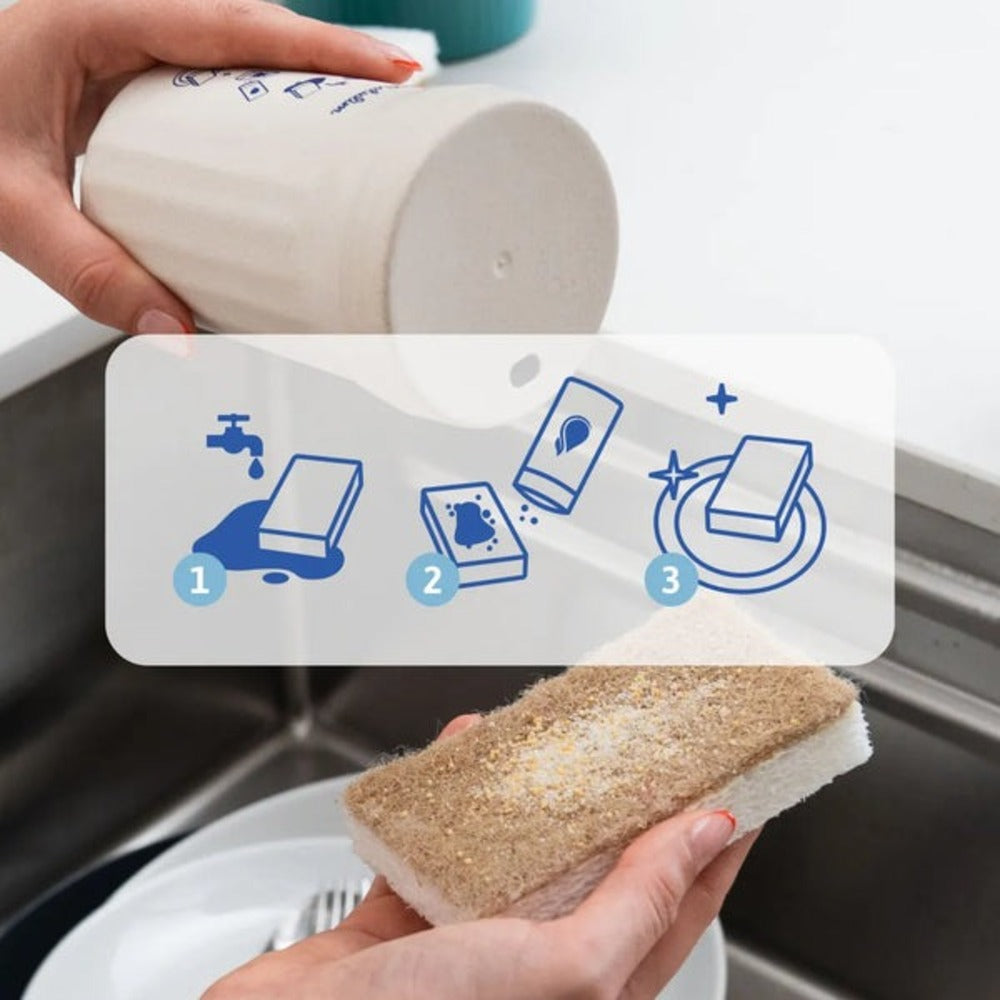 Proszek do ręcznego mycia naczyń Natulim cytrynowy (pojemnik + wkład)