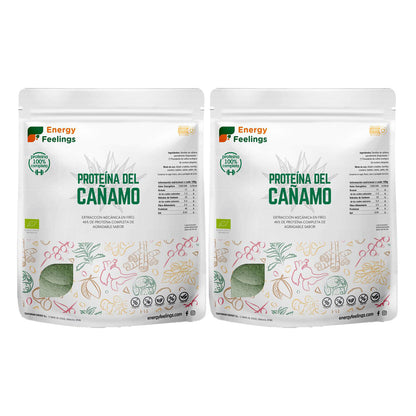 Confezione da 2 proteine di canapa ECO Energy Feelings 1 kg
