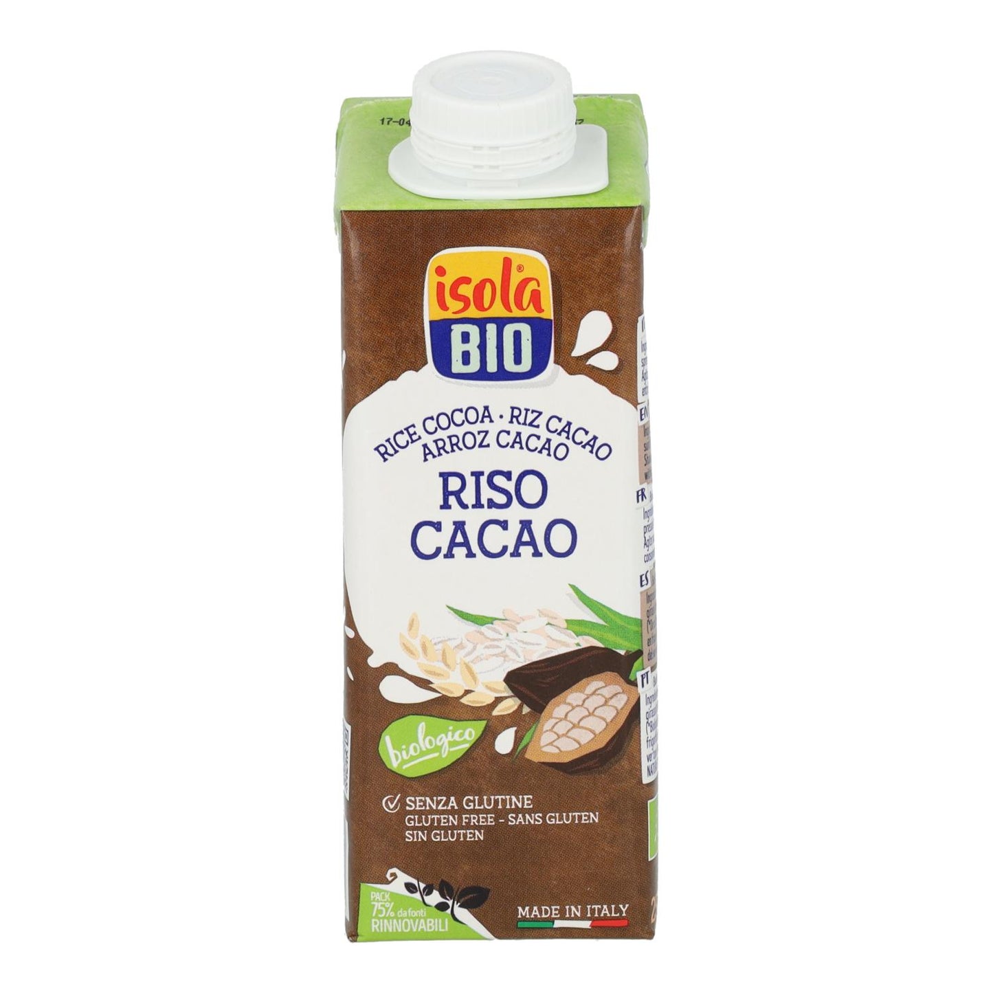Isola Bio Organic Mini Rice Drink with Cocoa 250 ml