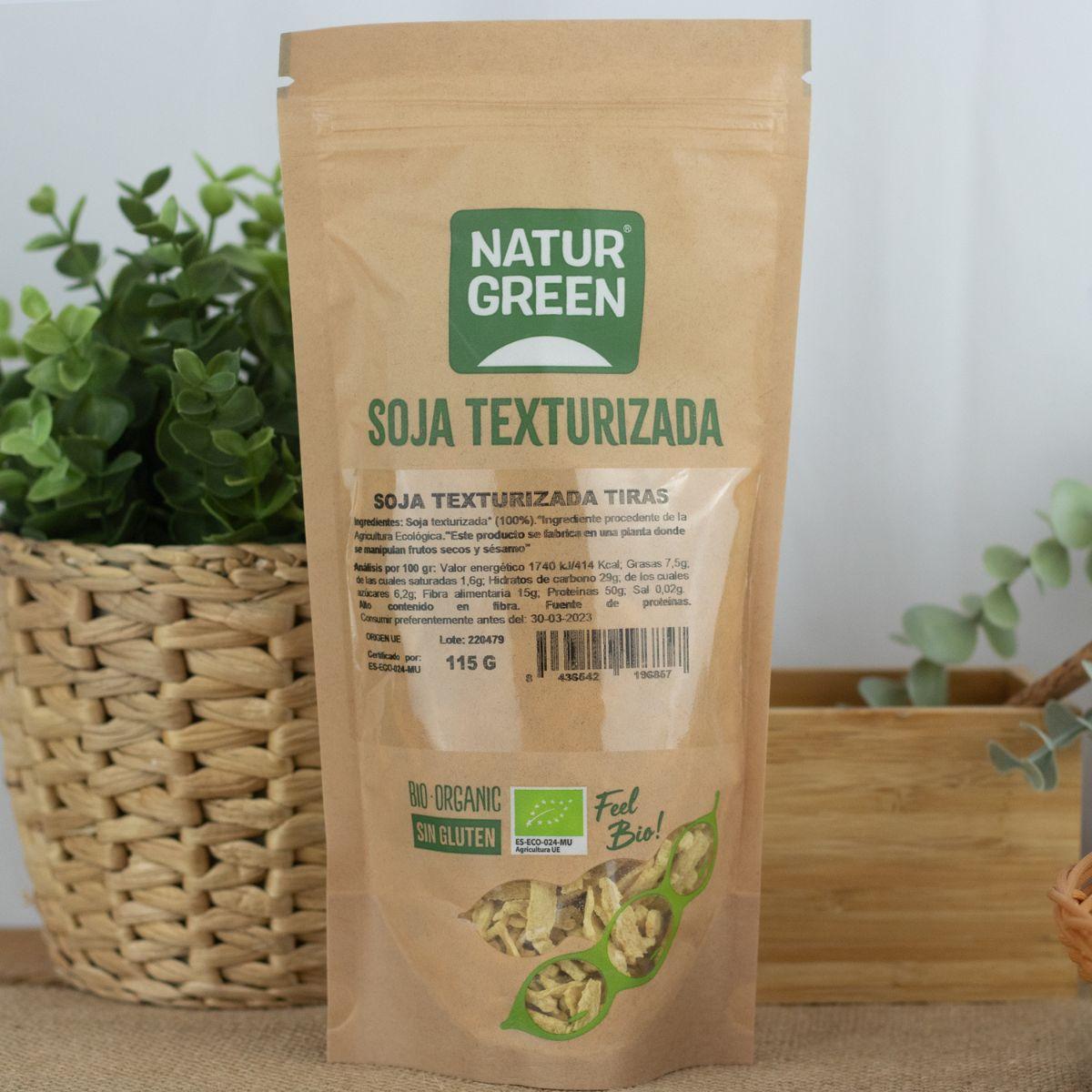 Lanières de soja texturées bio NaturGreen 115 g