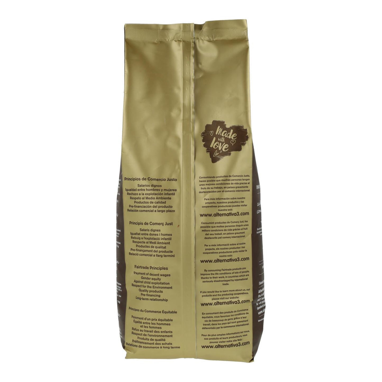 Café 100 % Arabica bio de Colombie, en grains, 1 kg