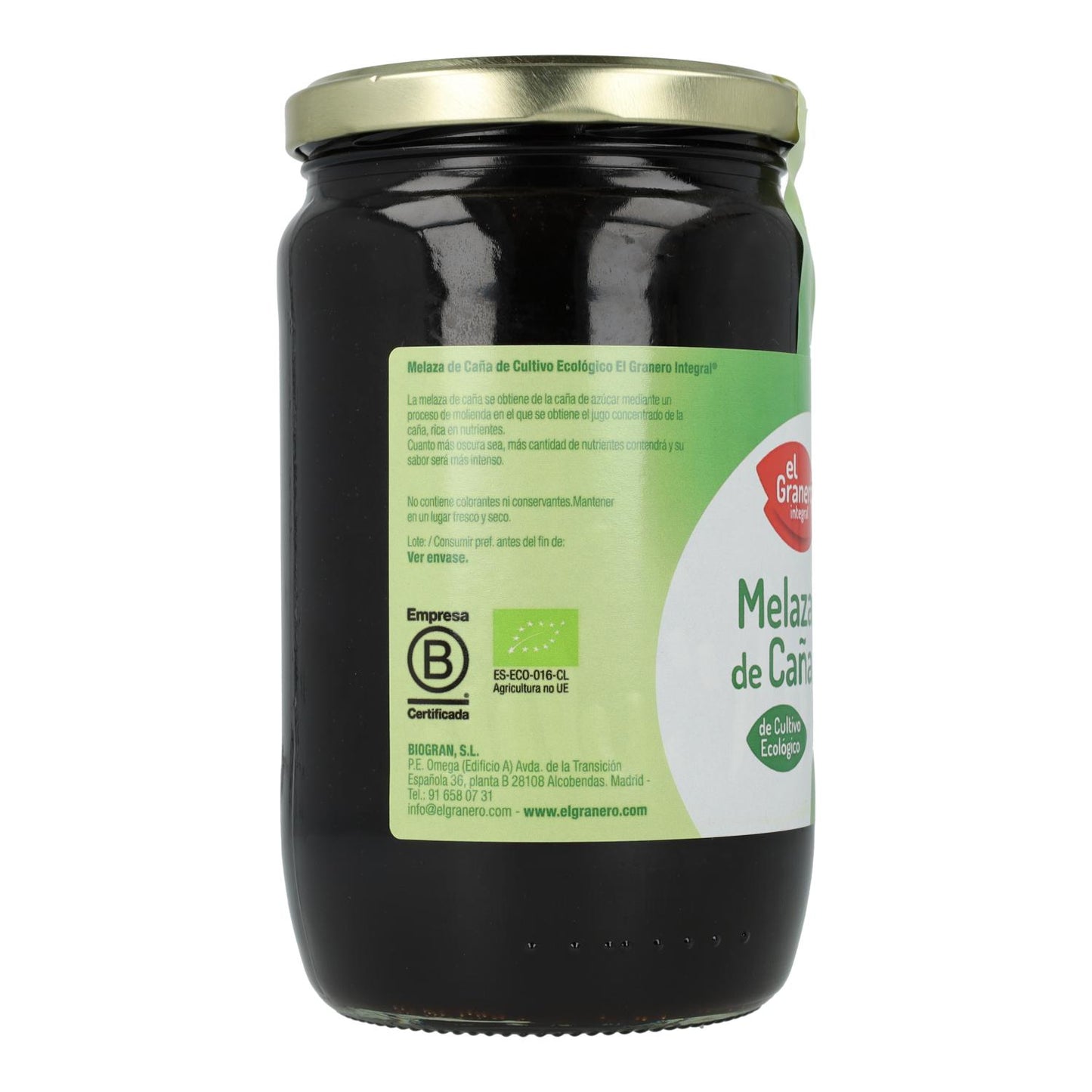 Biologische rietsuikermelasse El Granero, 900 g