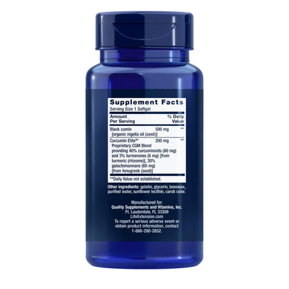 Curcumin EliteTM gurkmejaextrakt, Life Extension 60 kapslar