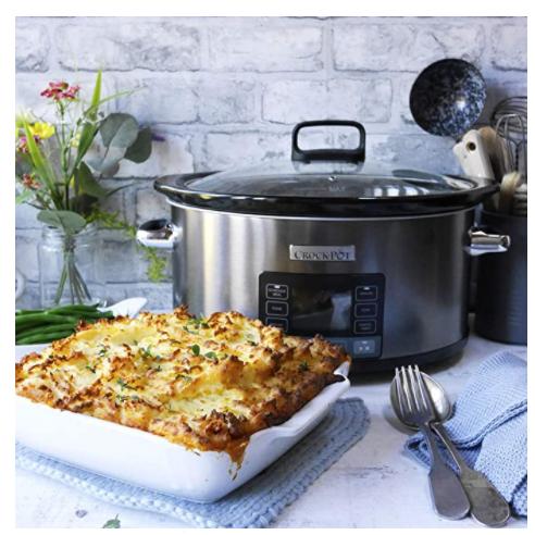 Crockpot olla de cocción lenta digital Timeselect 5,6L CSC066X (Reacondicionado)