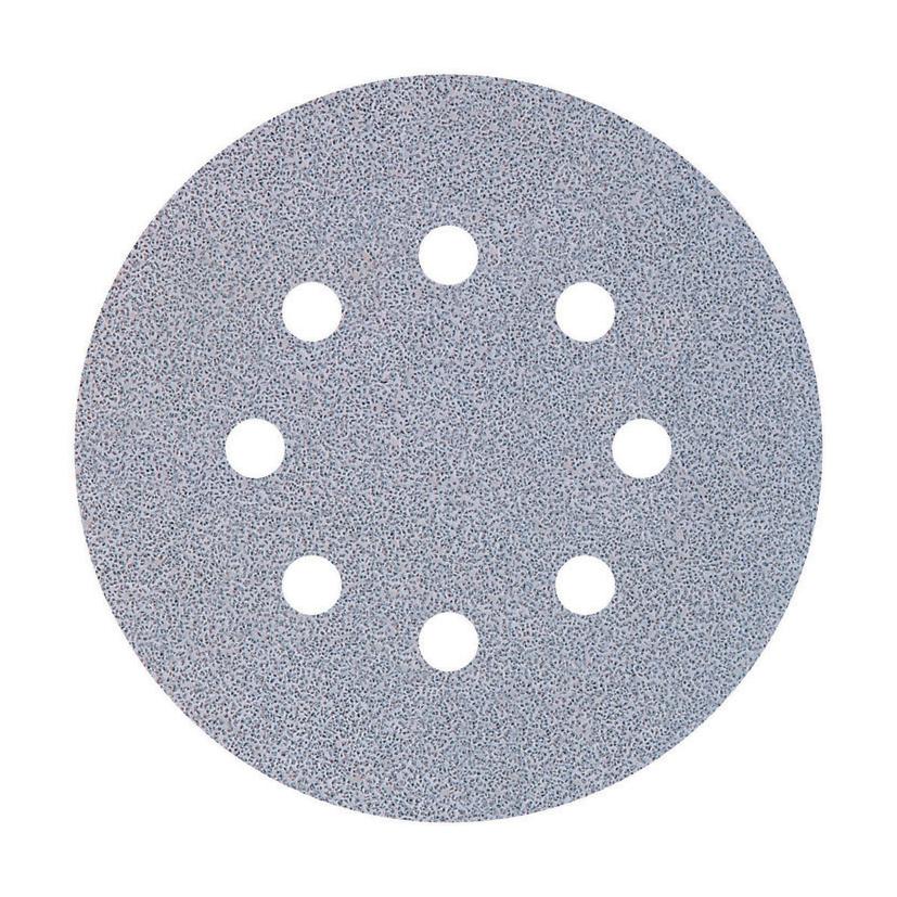 5 adhesive sanding discs for eccentric sanders Ø 125 mm Wolfcraft 60 grit