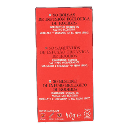 Organic Rooibos Tea Cupper 20 bags