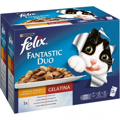 FELIX Duo Festín de Sabores w galaretce 12 x 85 g