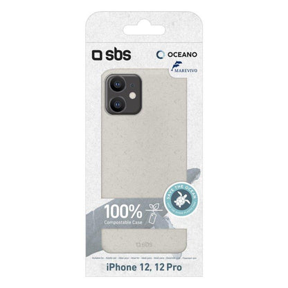 Eco-friendly iPhone 12 / iPhone 12 Pro case, white SBS