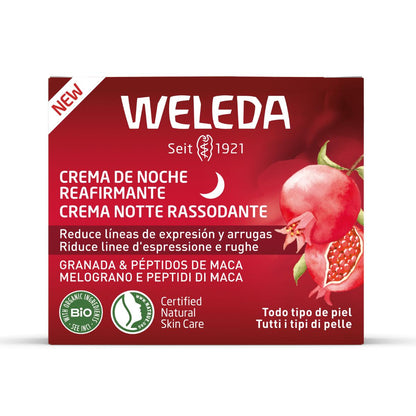 Krem na noc ujędrniający z granatem i peptydami maca Weleda 40 ml