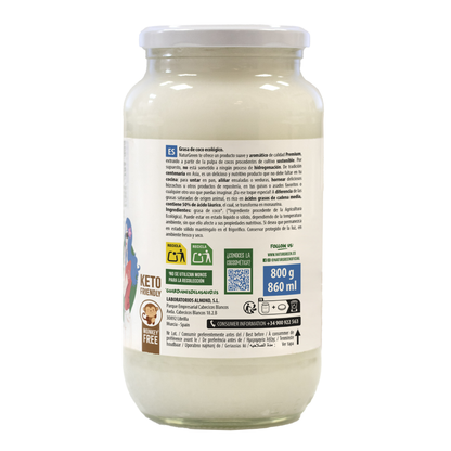 Graisse de coco bio NaturGreen 800 g