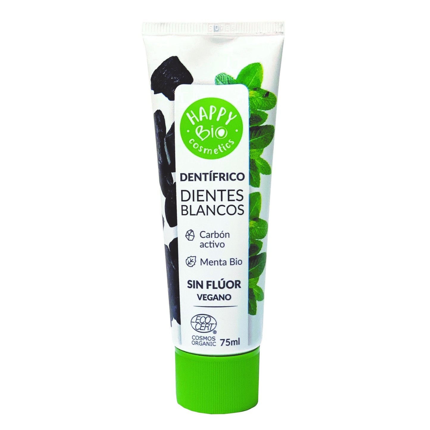 Dentifricio denti bianchi carbone attivo HappyBio 75 ml