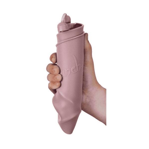 Cubo de playa de silicona Scrunch Rosa pastel