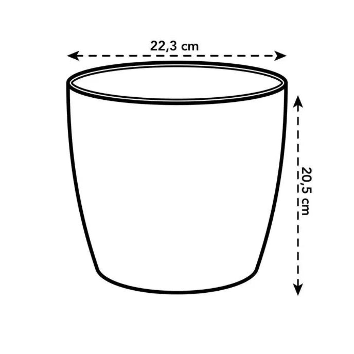 Doniczka z recyklingu Coffee Collection Round Elho 18 cm