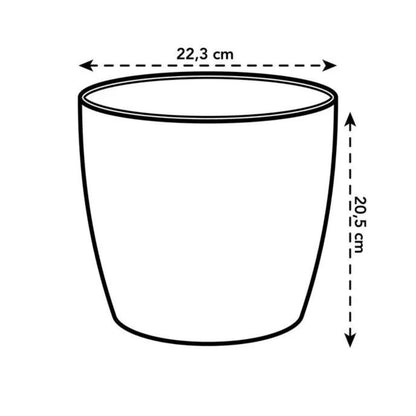 Doniczka z recyklingu Coffee Collection Round Elho 18 cm