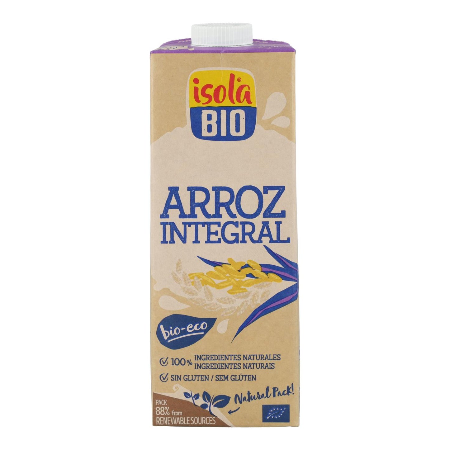 6er-Packung Isola Bio-Brauner-Reis-Drink 1L