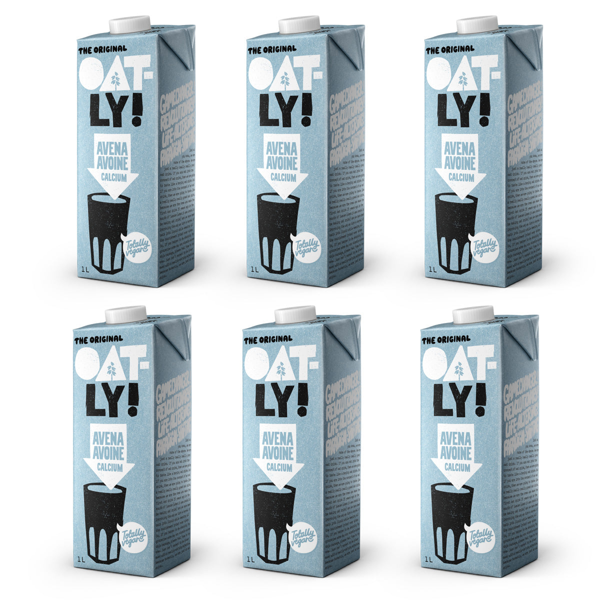 6er-Packung Calcium-Haferdrink, Oatly, 1 l