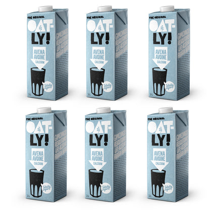 6er-Packung Calcium-Haferdrink, Oatly, 1 l