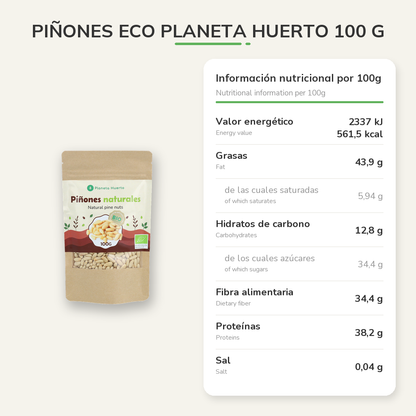 Información nutricional