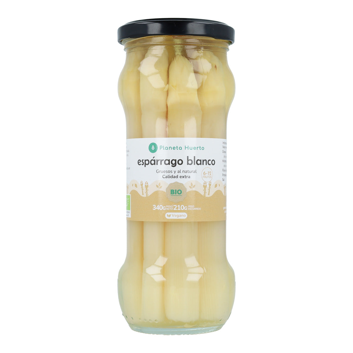 Dicker weißer Spargel ECO Planeta Huerto 340 g