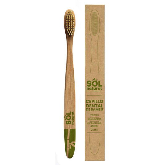 Brosse à dents en bambou pour adulte Sol Natural