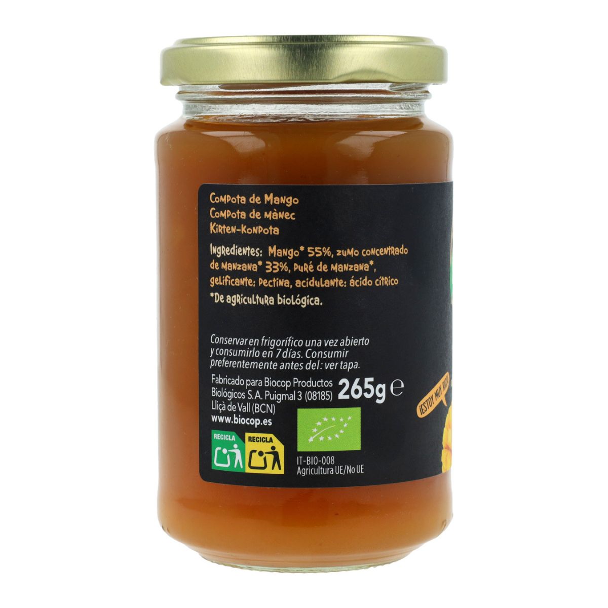 Mango-Kompott von Biocop 265 g