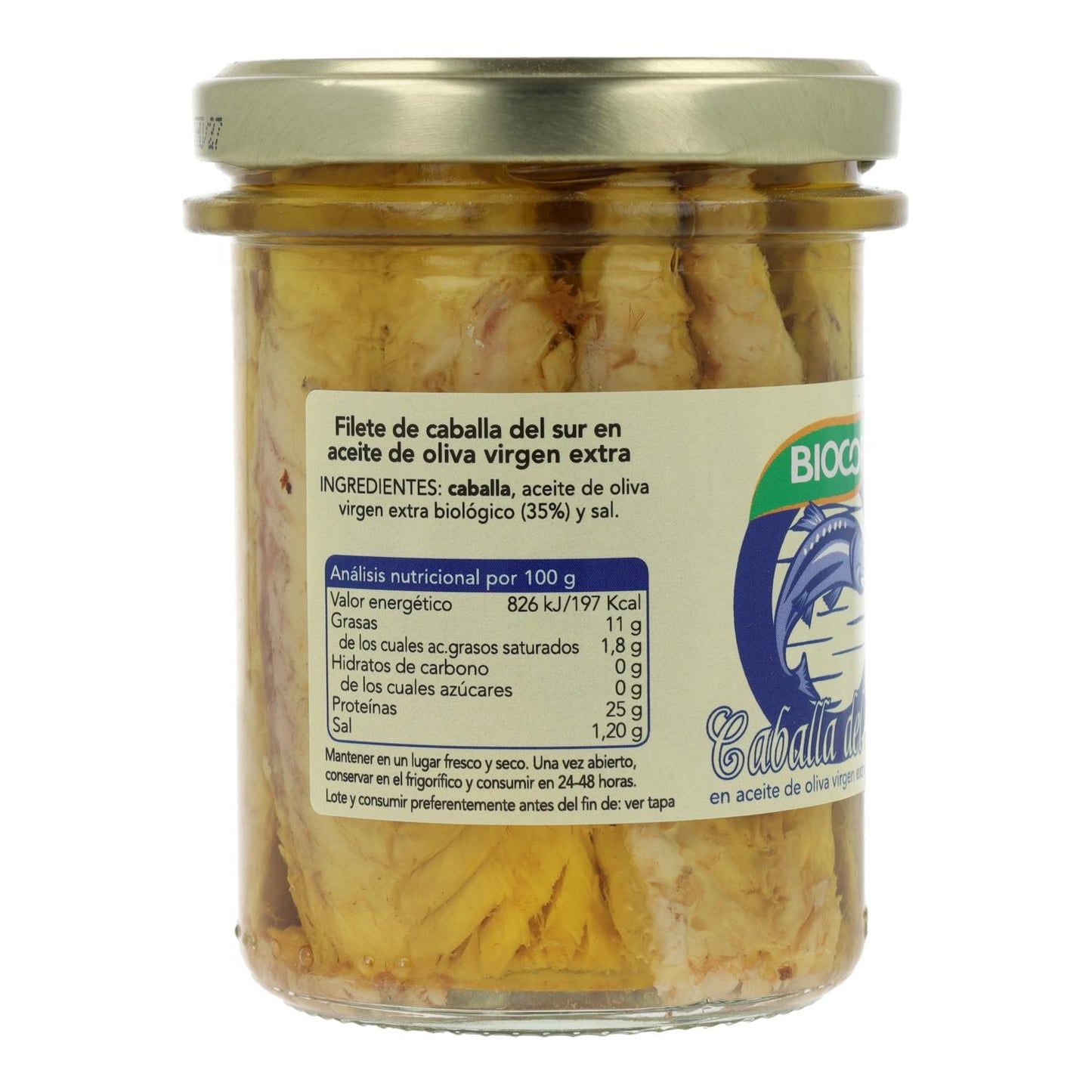 Bio Biocop Makrelenfilets aus der Dose, 195 g