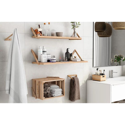 Triangle wall shelf 90x25 cm