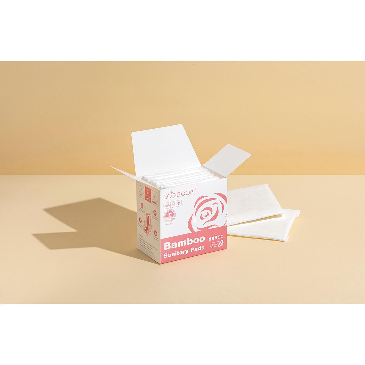 Ecoboom Regular Biodegradable Bamboo Fibre Sanitary Tissues 8 pcs