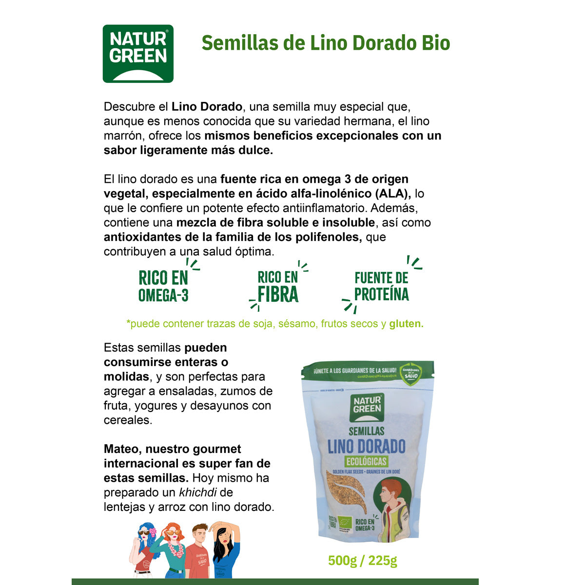 Lin doré Naturgreen 500 g