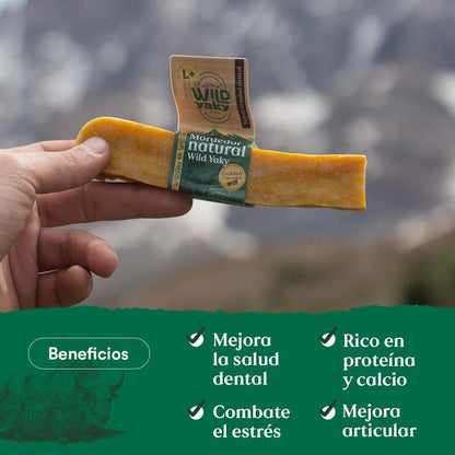 Morditore Wild Yaky Golden Barretta di latte di yak dell'Himalaya con curcuma Wild Balance 1 pz M+