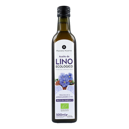 2er-Pack kaltgepresstes Leinöl ECO Planeta Huerto 500 ml