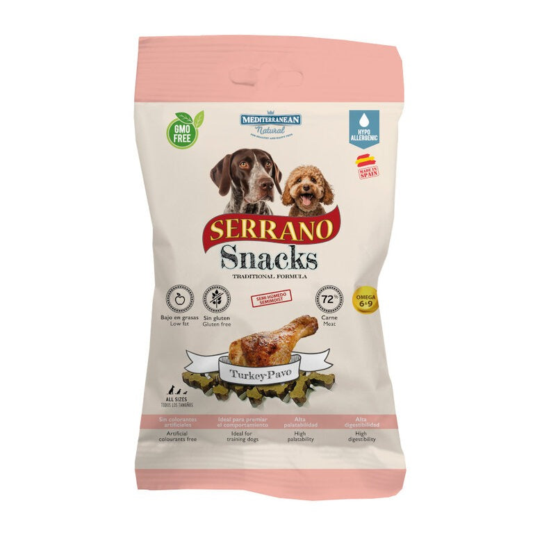 Serrano Truthahn-Snacks für Hunde 100g