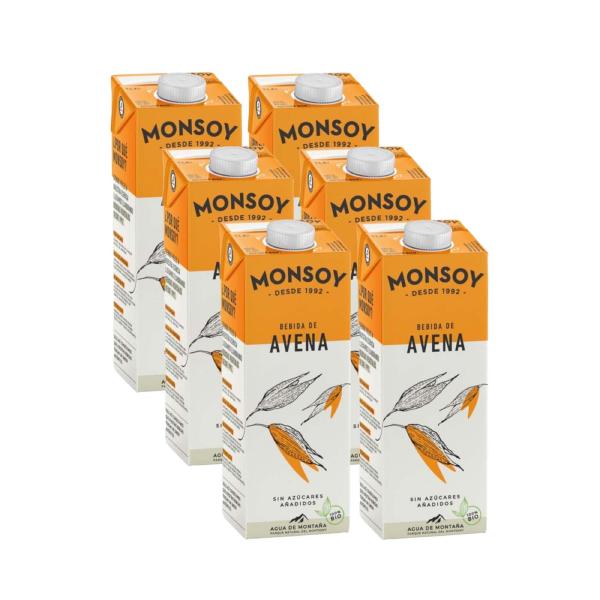 6er-Pack Bio-Haferdrink Monsoy 1 l