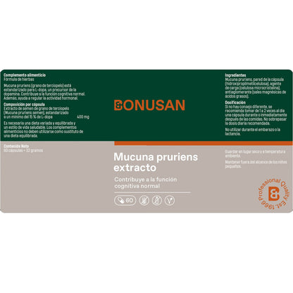 Mucuna pruriens-Extrakt Bonusan 60 Vcaps