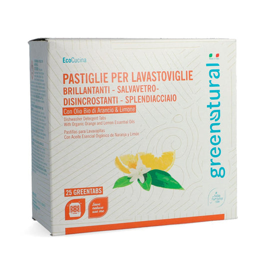 Greentabs, pastilles pour lave-vaisselle Greenatural, 25 pastilles