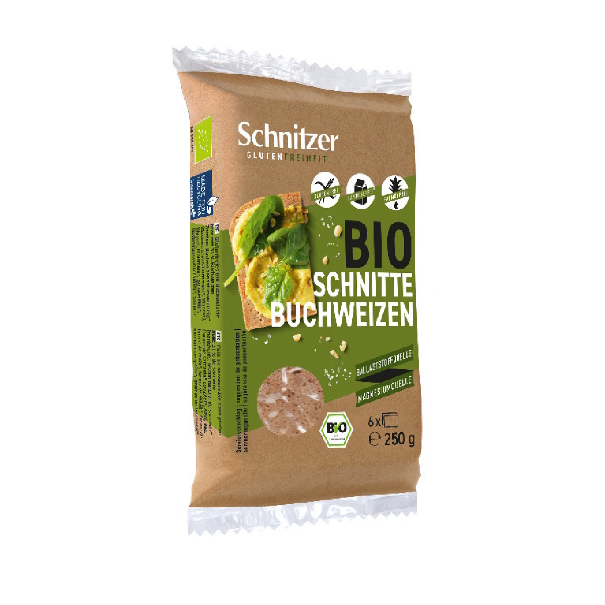 Bio-Glutenfreies Buchweizen-Fermentbrot Schnitzer 125 g
