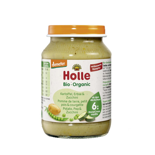 Omogeneizzato di patate, piselli e zucchine (a partire dal 6° mese) Eco/Dem Holle 190 g