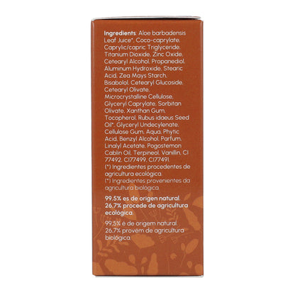 Crema solare protettiva per il viso con colore 100% minerale SPF30 Planeta Huerto 50 ml