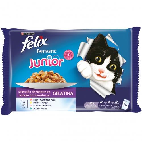FELIX Fantastic Junior Żelatyna 4 x 85 g