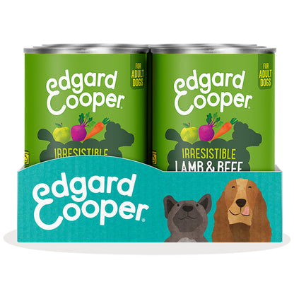 Våtfoder för hundar Lamm och nötkött Edgard & Cooper 400 g