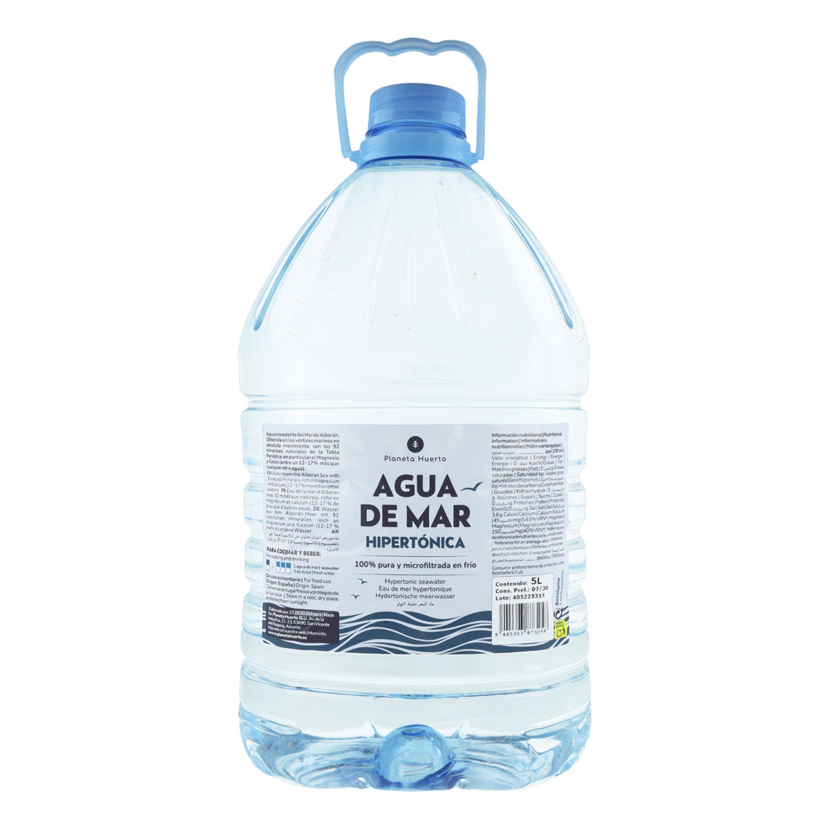 Hypertonisches Meerwasser, Flasche Planeta Huerto, 5 l