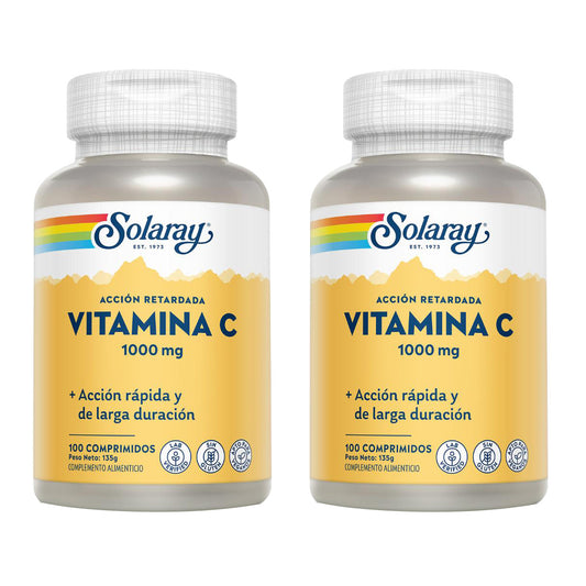 2er-Pack Vit. C 1000 mg A/R Solaray 100 Tabletten
